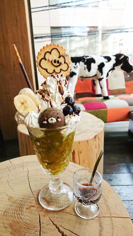 抹茶ジュレ×チョコレートアイスのコラボレーション／画像提供：株式会社Aslan