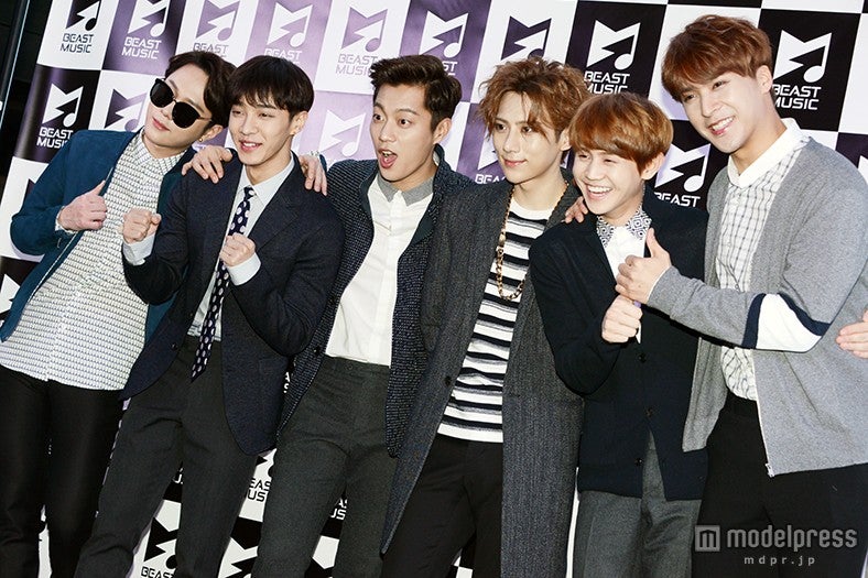 BEAST（左から）ジュンヒョン、ギグァン、ドゥジュン、ヒョンスン、ヨソプ、ドンウン
