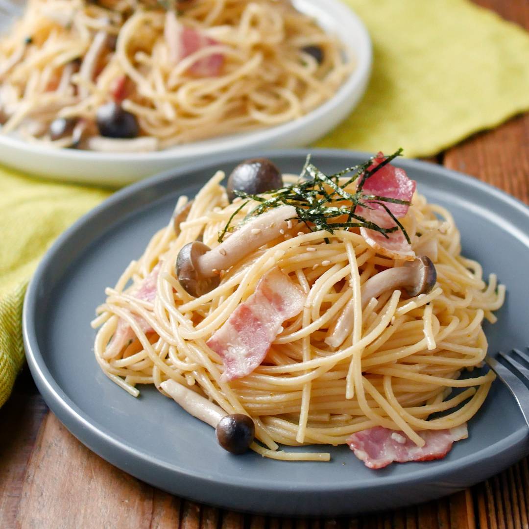 ワンパンで作る。柚子こしょうパスタ
