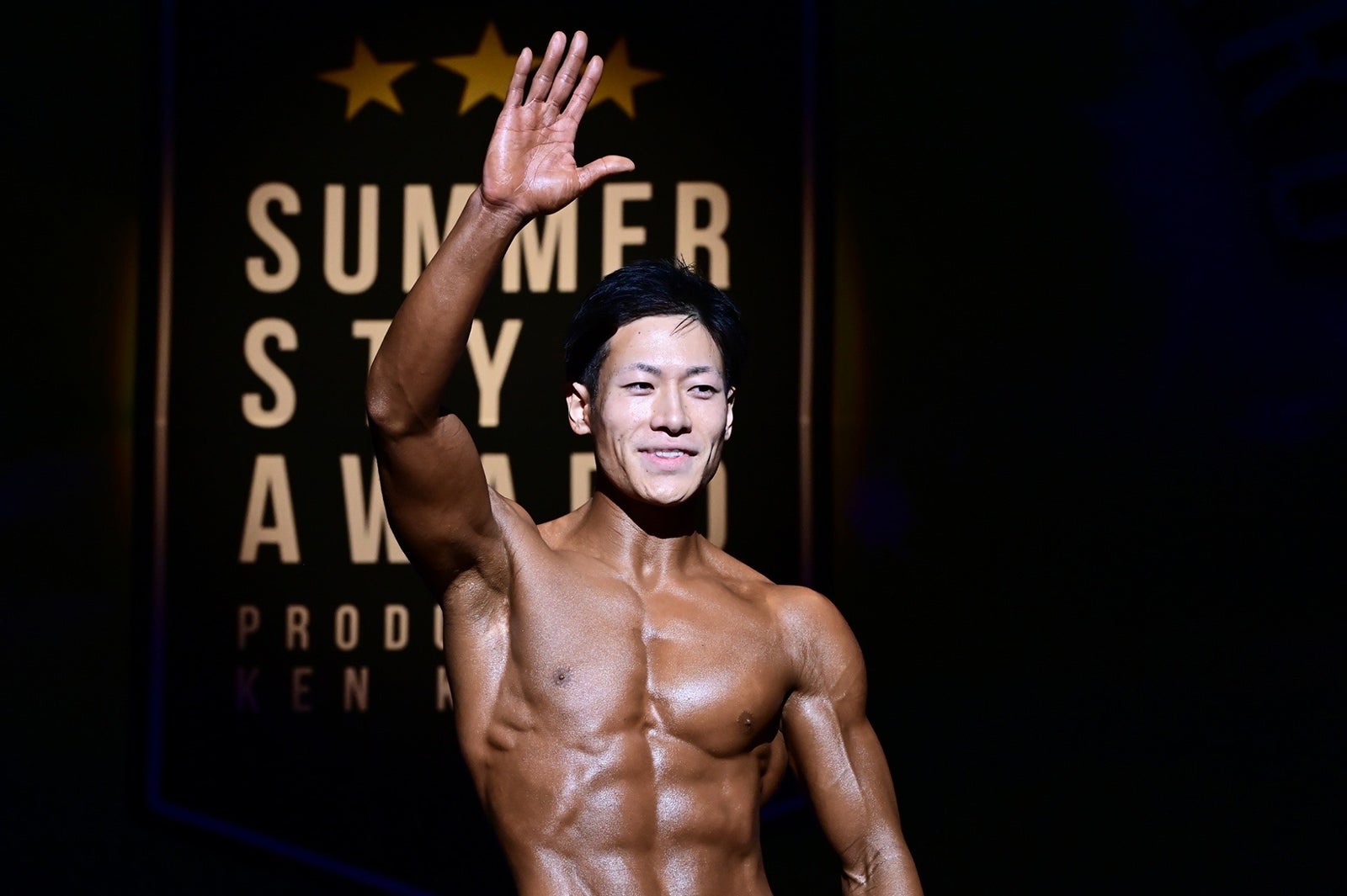 「スポーツモデル（ビースティ）部門」優勝・安倍貴博さん（提供写真）