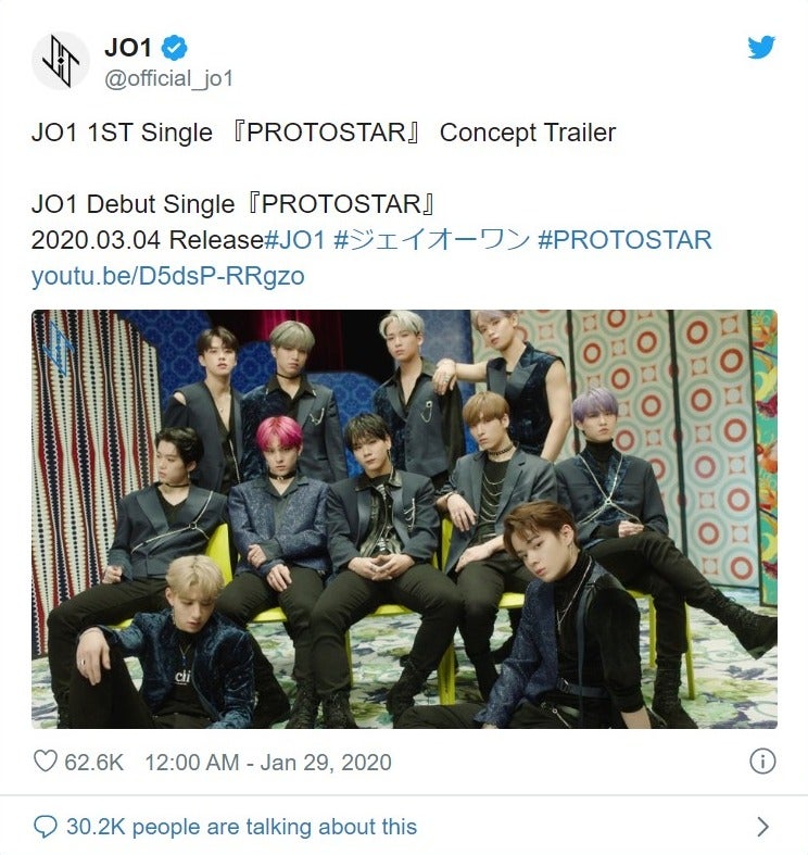 JO1、デビュー作コンセプト映像が話題「想像超えてきた」「これはブレイクする」
