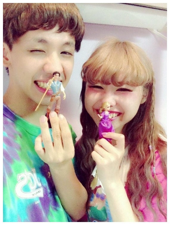 付き合いたてのぺことりゅうちぇる／ぺこオフィシャルブログより（Ameba）