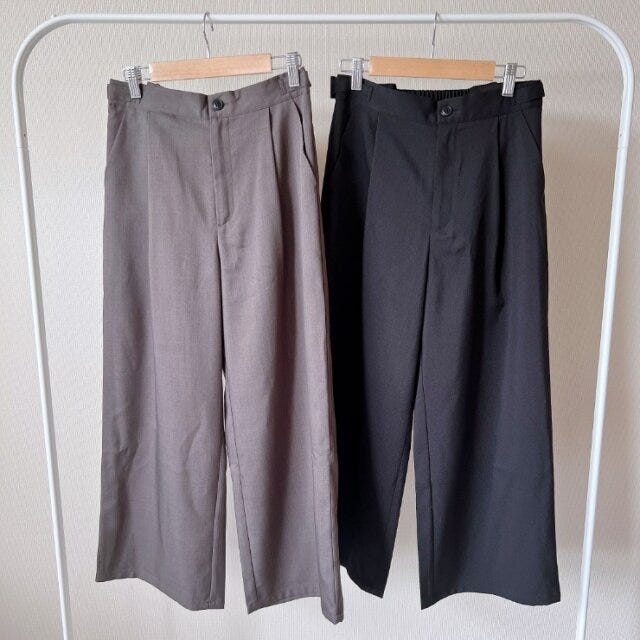 しまむら サスペンダー付きワイドパンツ しまむらのサスペンダー付きワイドパンツ