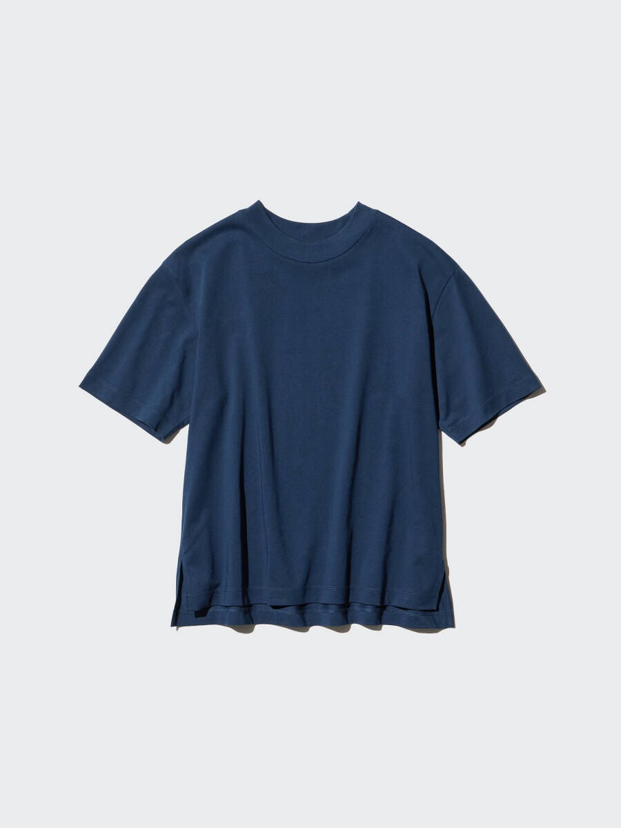 紺色のエアリズムコットンTシャツ 紺色のエアリズムコットンTシャツ
