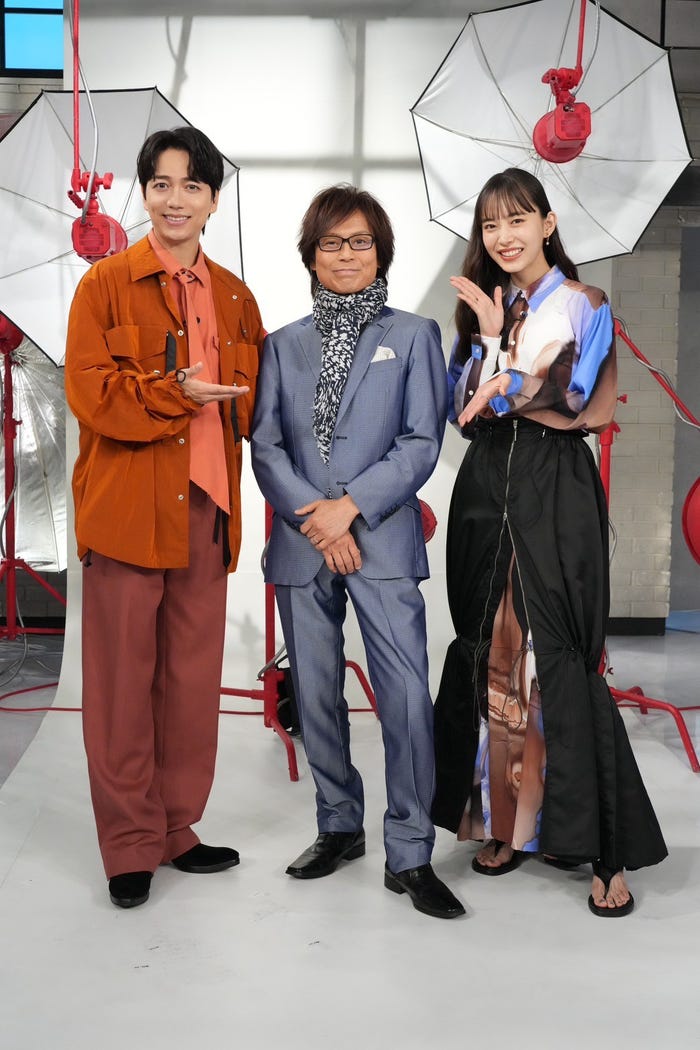 山崎育三郎、つんく♂、井桁弘恵(C)日本テレビ