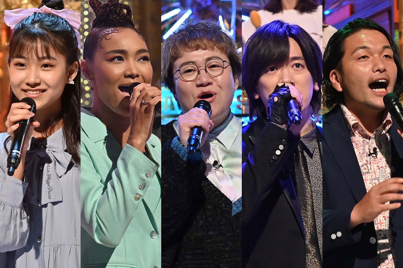 加藤礼愛、クリスタルケイ、近藤春菜、DAIGO、盛山晋太郎（C）フジテレビ