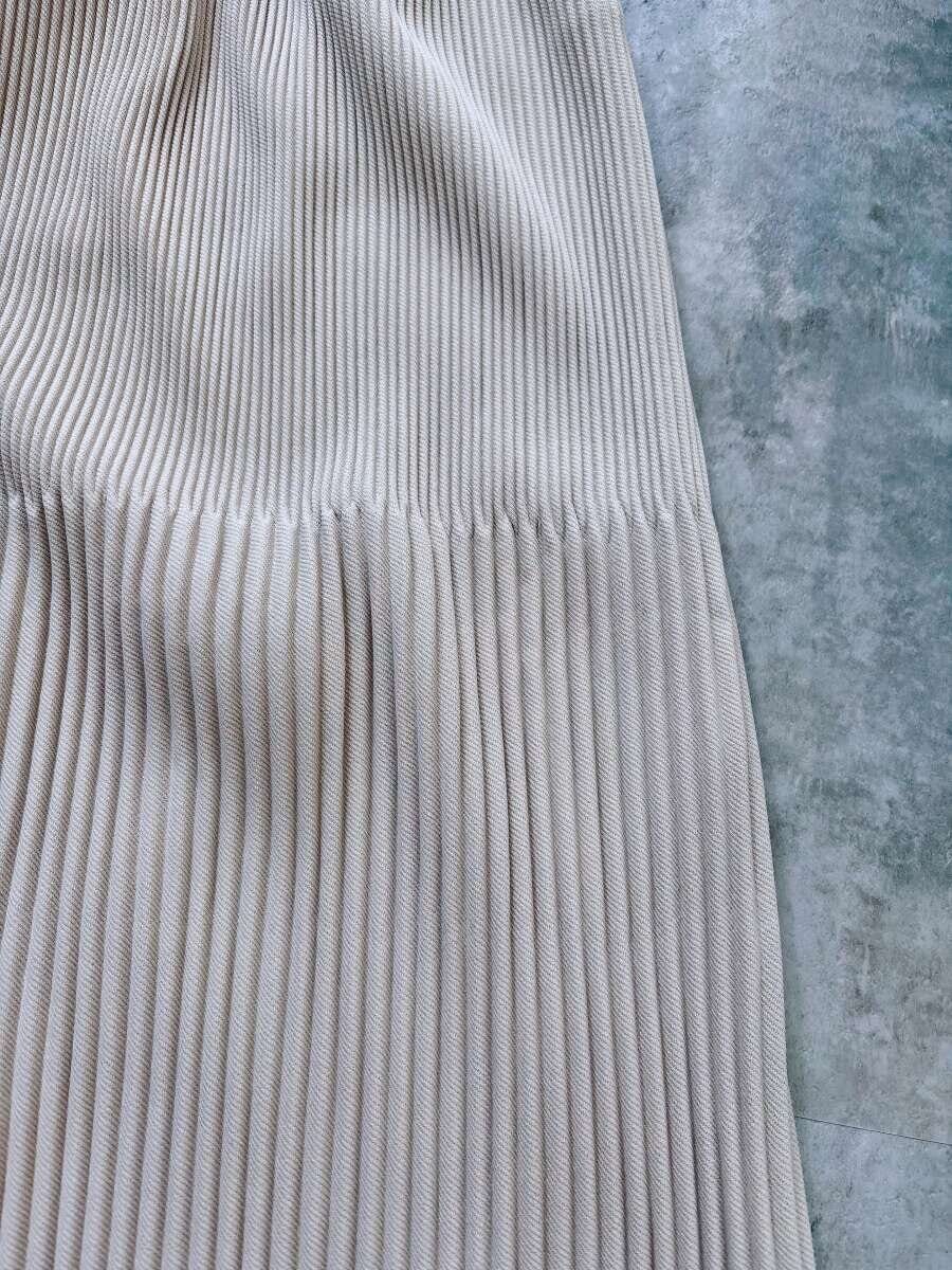 cocaランダムリブロングIラインスカート　リブ素材感