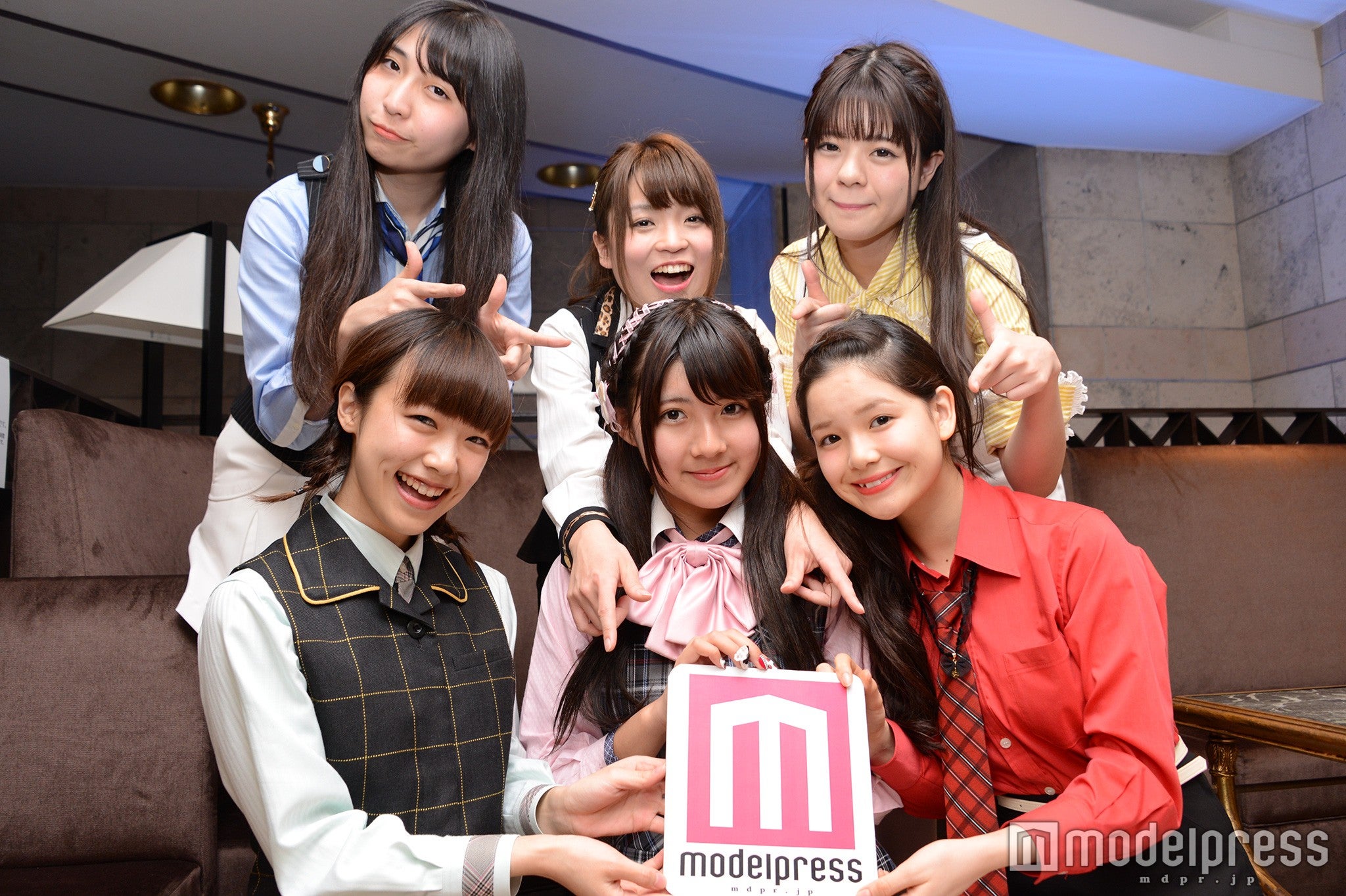 カプ式会社ハイパーモチベーション／（前列左から）小澤綾乃、齋藤優、詩島萌々（後列左から）仙咲ふうか、西條美里、小畑奈菜（C）モデルプレス