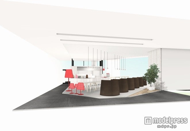 「pinofondue cafe chocolate＆marshmallow」店内イメージ／画像提供：森永乳業