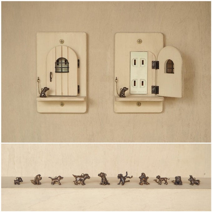 なにコレかわいい 小人が出てきそうな扉付きコンセントカバー モデルプレス