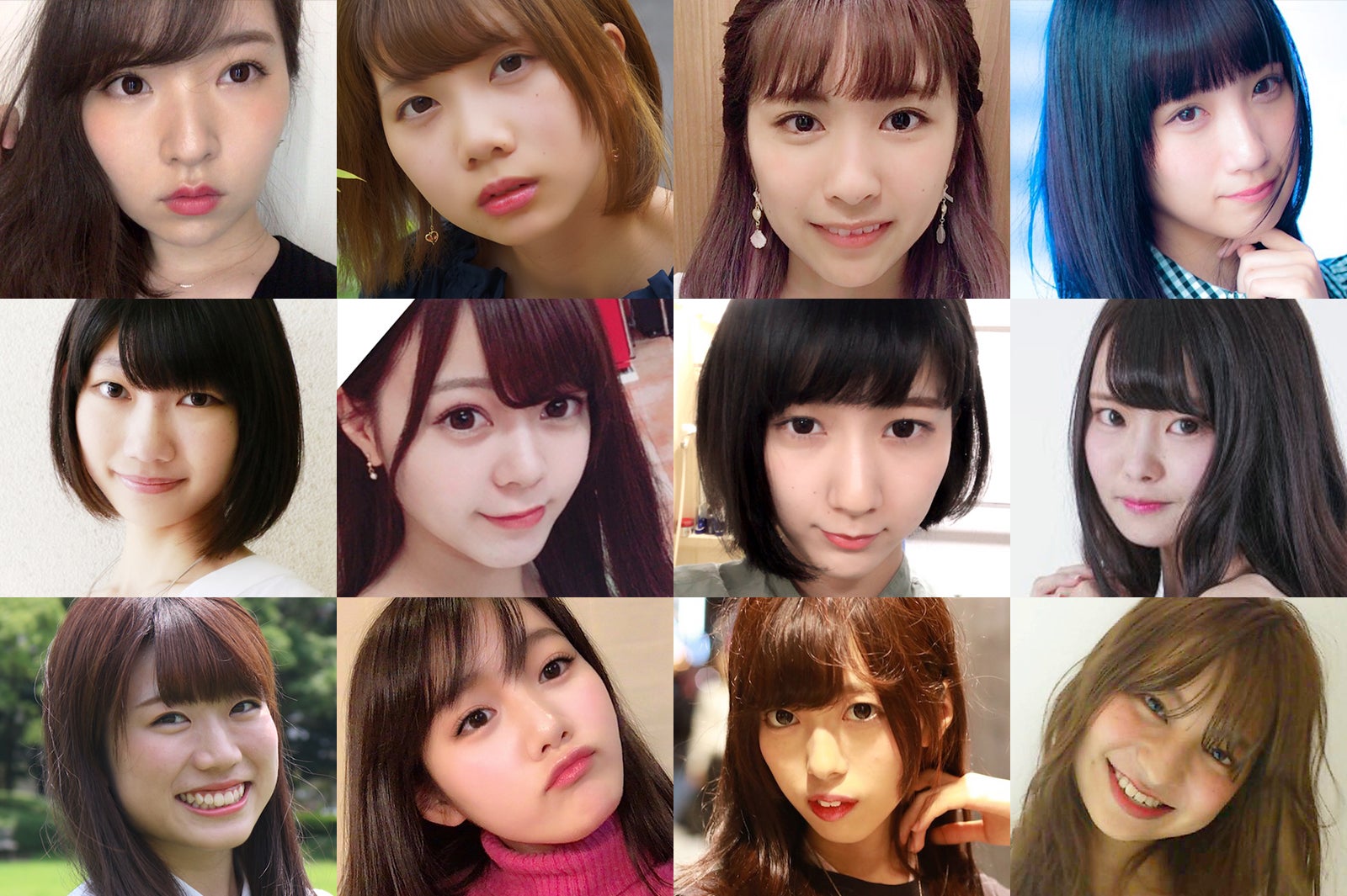 「FRESH CAMPUS CONTEST 2017 MISS」Bブロック候補者（提供写真）