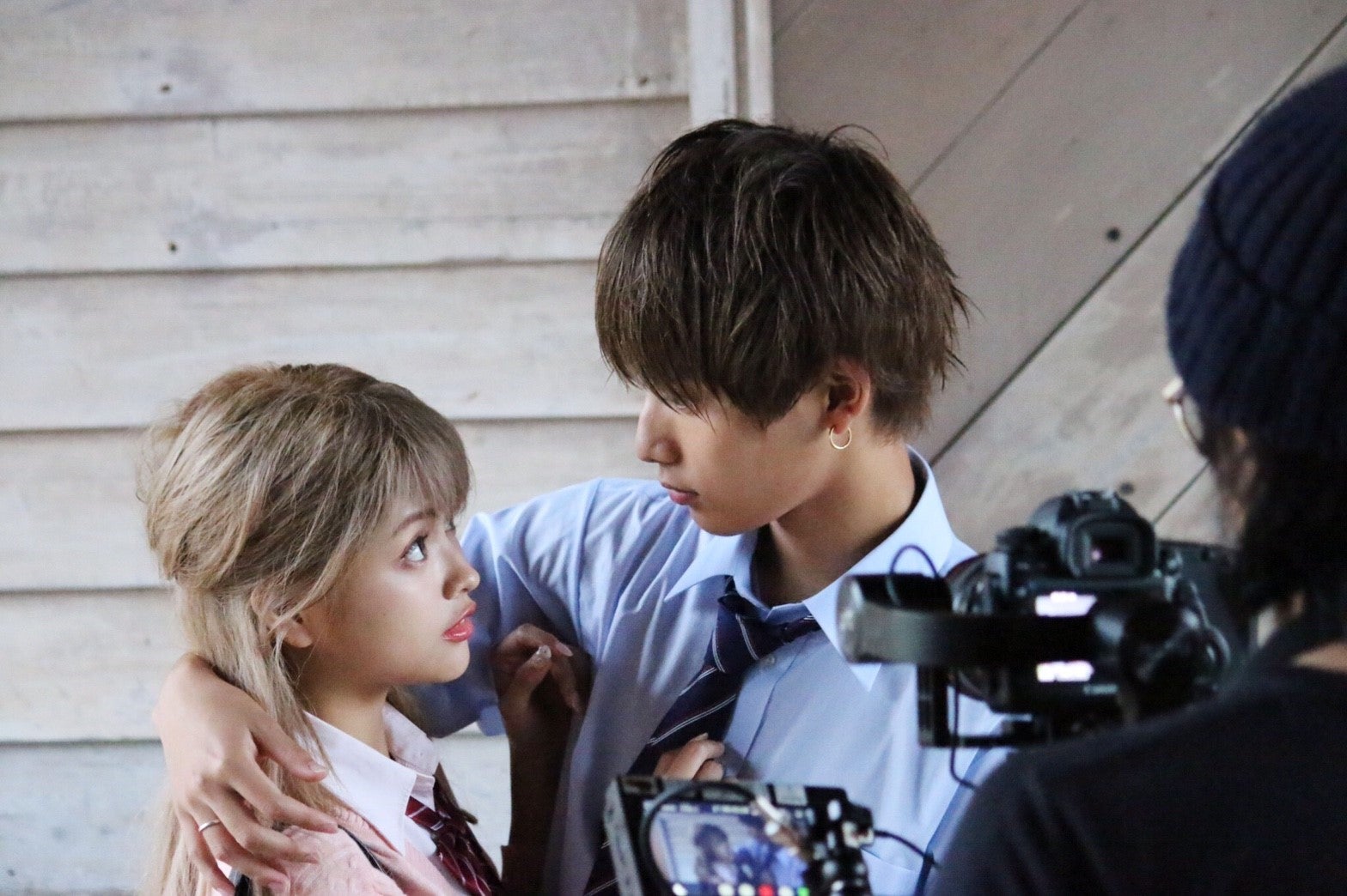 なちょす＆那須泰斗／メイキングカット（提供写真）