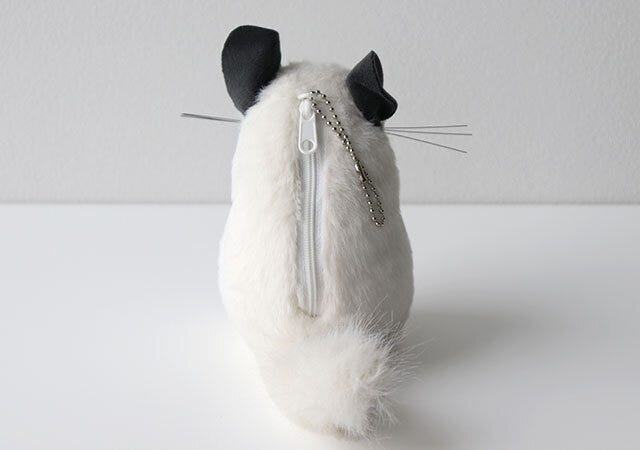 ファスナー 吉徳チンチラのぬいぐるみポーチファスナー