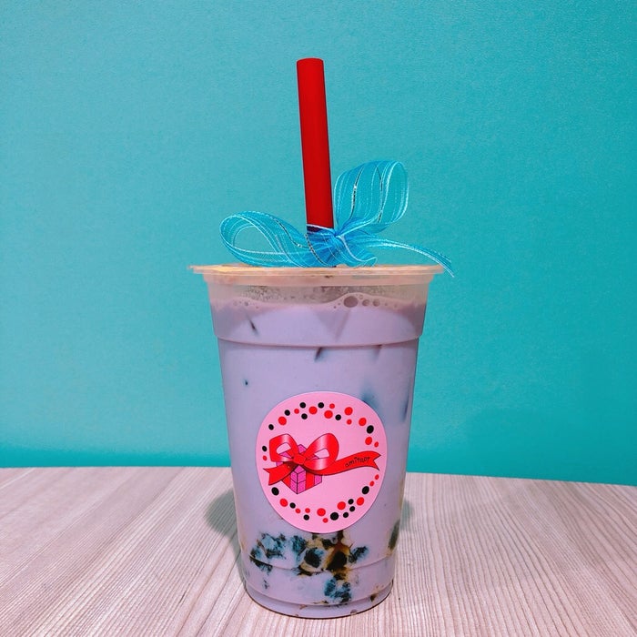 「amitapi」タピオカ紅芋ミルク（提供写真）