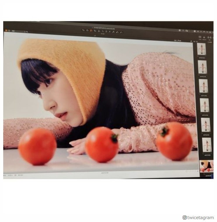 TWICEミナ、“前髪ぱっつん”ショット公開に「無敵」の声 ショートパンツ姿で美脚もチラリ