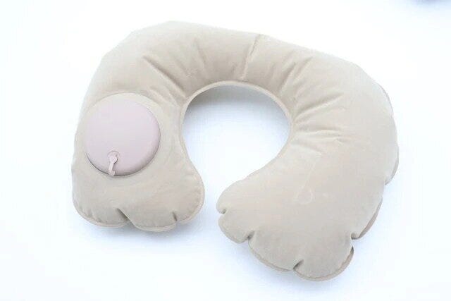 ダイソー 手動プレス式ネックピロー(収納袋付) ダイソー 手動プレス式ネックピロー(収納袋付)