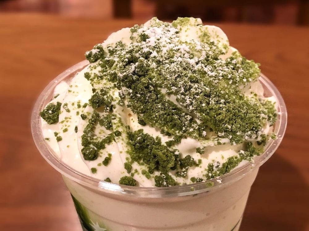 スターバックス「抹茶×抹茶ホワイトチョコレートフラペチーノ」