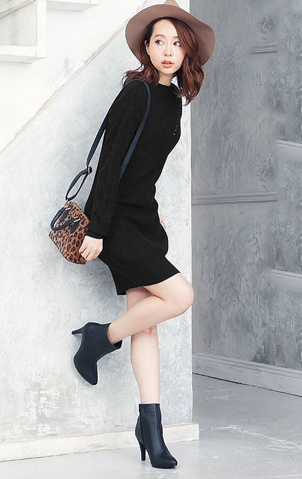 プチネックコクーンニットチュニックワンピース「神戸レタス」2690円（税込）／画像提供：神戸レタス