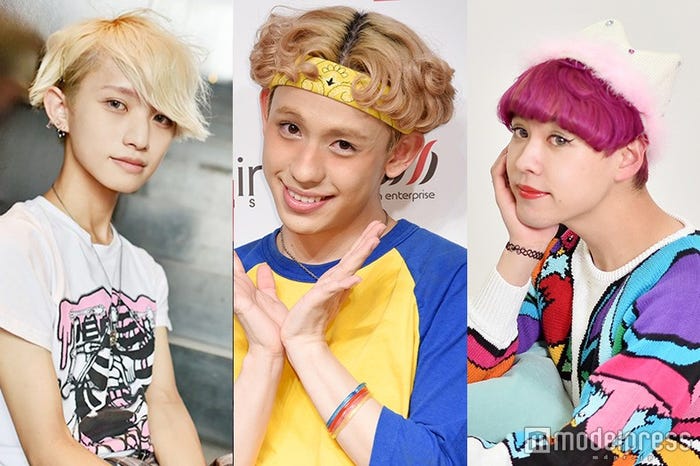 KAT-TUN上田竜也とロケを行った(左から)とまん、りゅうちぇる、ぺえ(C)モデルプレス