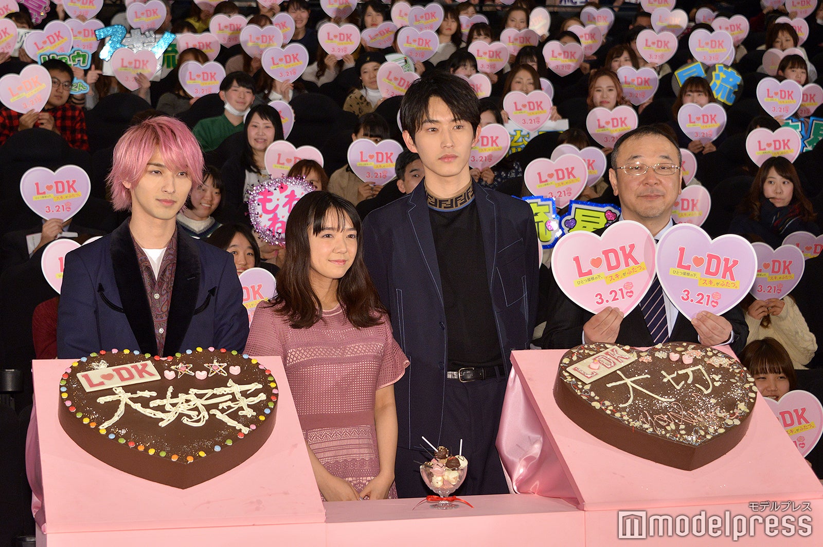 （左から）横浜流星、上白石萌音、杉野遥亮、川村泰祐監督（C）モデルプレス