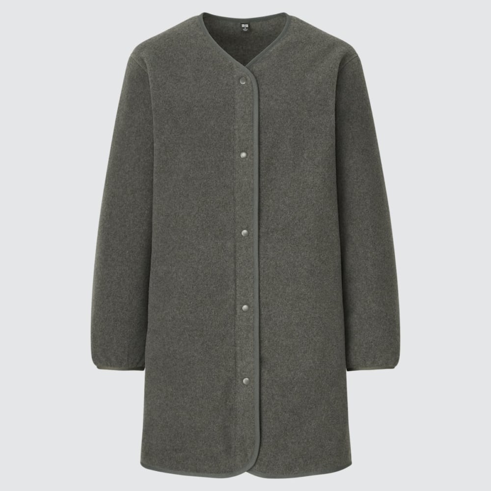 フリースVネックコート