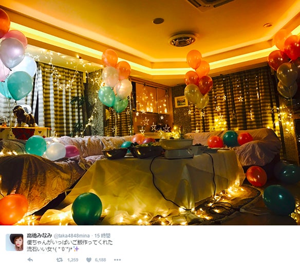 パーティーの風景／高橋みなみTwitterより