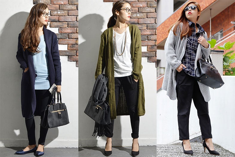 「ロングカーディガン」を羽織れば誰でもこなれた着こなしに／画像提供：coca【モデルプレス】