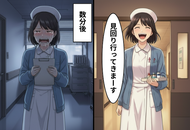 深夜の病棟で…新人看護師「見回り行ってきます」数分後⇒新人看護師が号泣して帰ってきた話