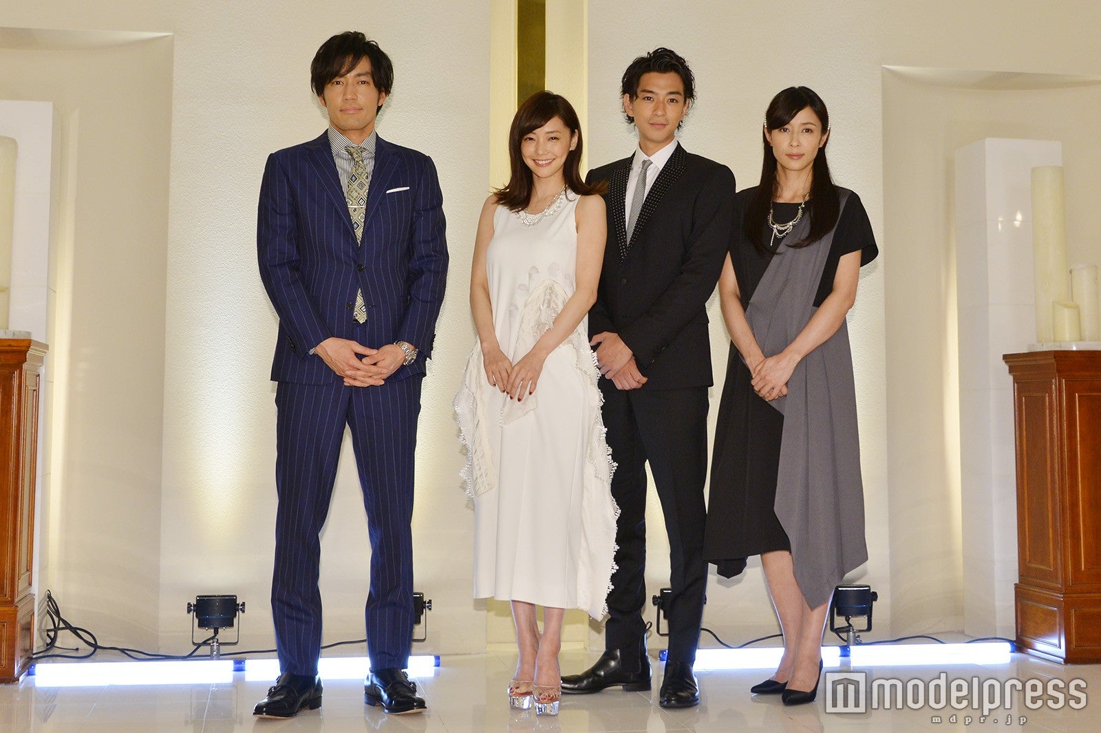 （左から）大谷亮平、倉科カナ、三浦翔平、水野美紀 （C）モデルプレス