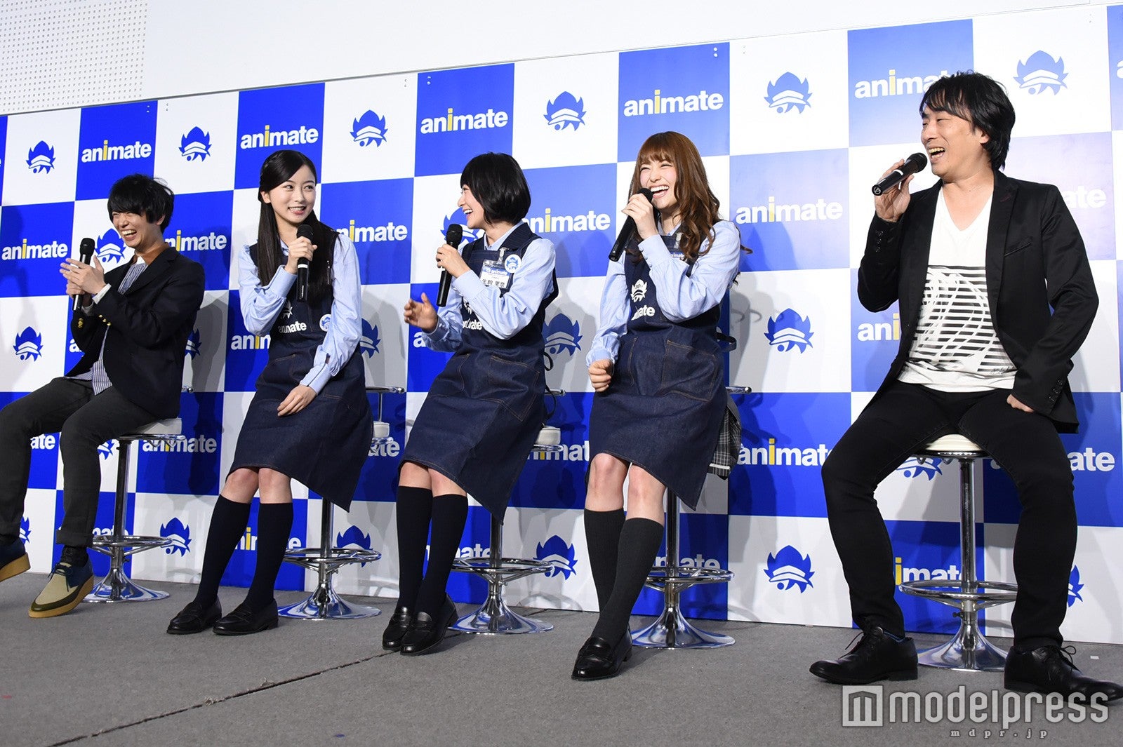 （左から）斉藤壮馬、佐々木琴子、生駒里奈、松村沙友理、関智一（C）モデルプレス