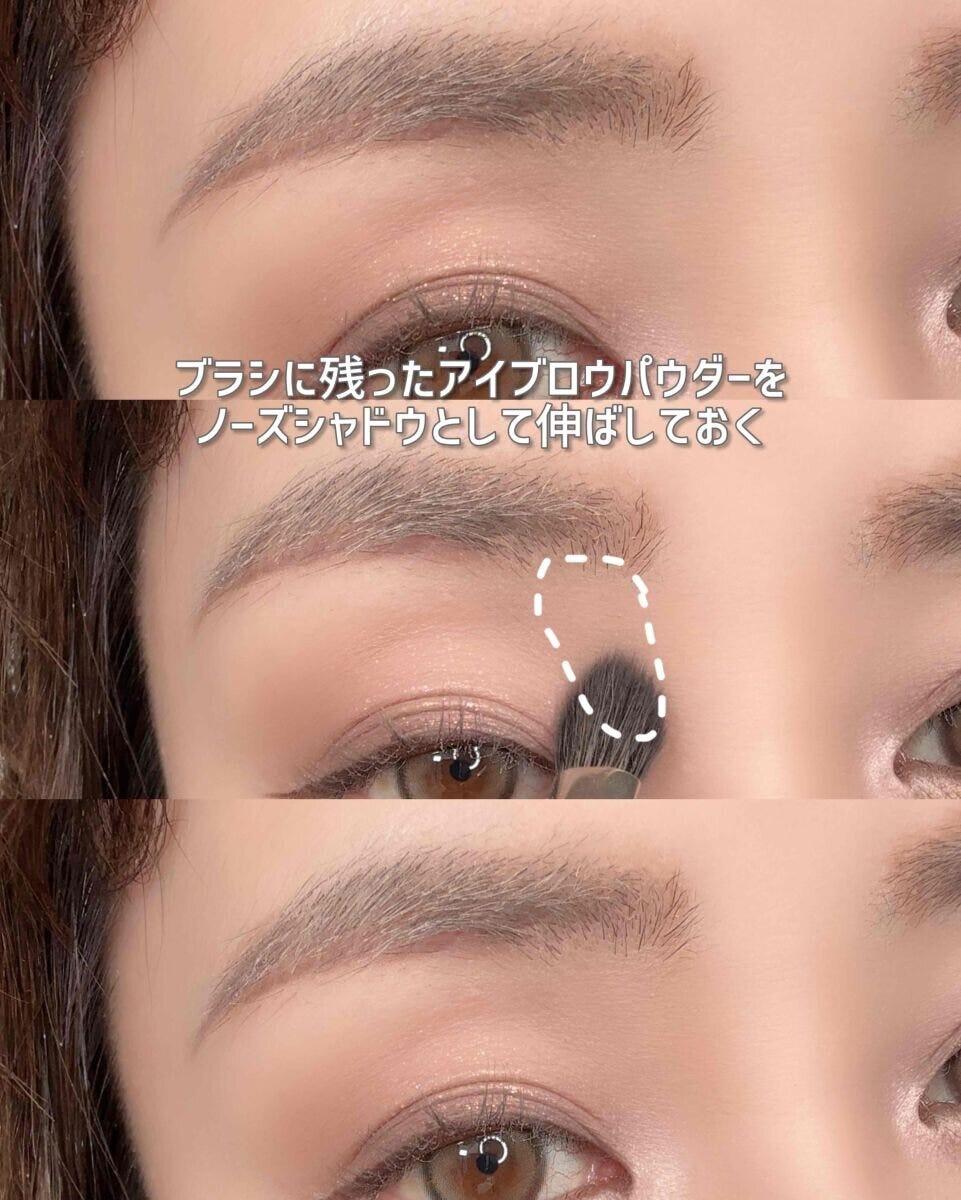 仕上げにノーズシャドウもプラス