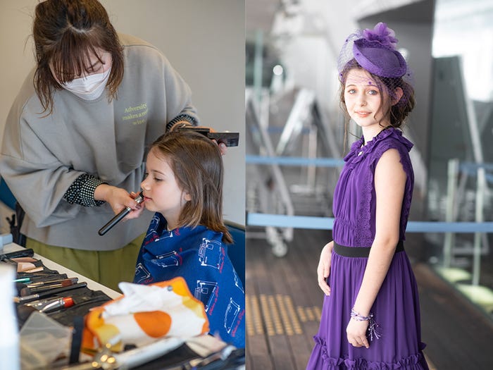 プロによるヘアメイクと衣装(提供画像)