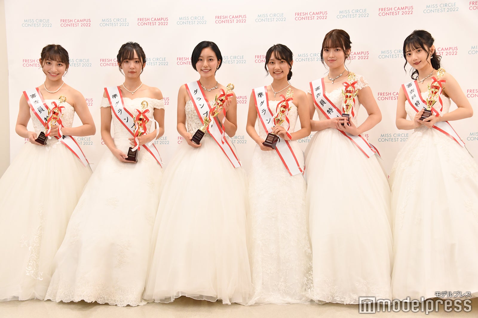 「MISS CIRCLE CONTEST 2022」グランプリ、準グランプリ、審査員特別賞受賞者（C）モデルプレス