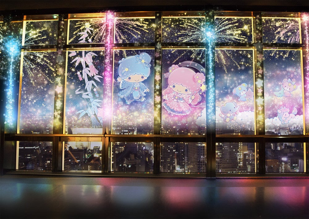 東京タワー×LittleTwinStars 夏の夜のファンタジー／画像提供：サンリオ