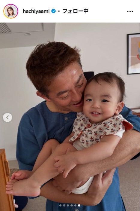 井戸田潤、息子／蜂谷晏海Instagramより