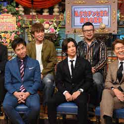 （前列左から）袴田吉彦、武田真治、ヒロミ（後列左から）出川哲朗、濱口優、ケンドーコバヤシ（C）日本テレビ