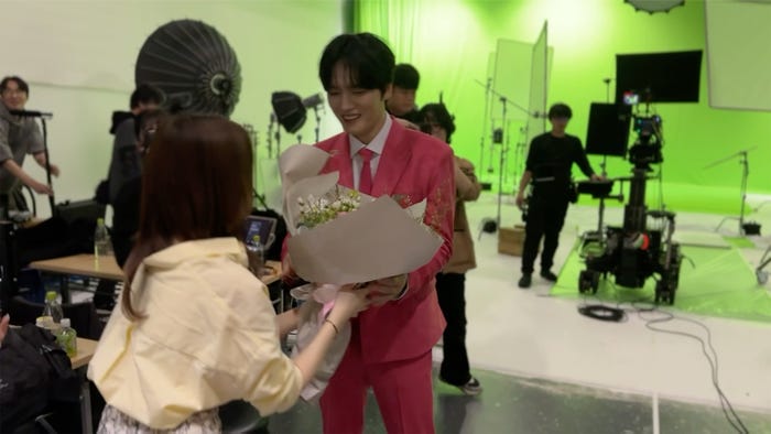 ジェジュン/新TVCM「ちゃっかりオーラル美容」篇メイキングより(提供写真)