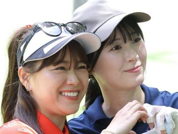 街着でもイケる！新婚の元SKE31歳 芸能人ゴルフ大会で♥だらけウェアで出場「幸せ満載です」今月1日に一般男性と結婚発表