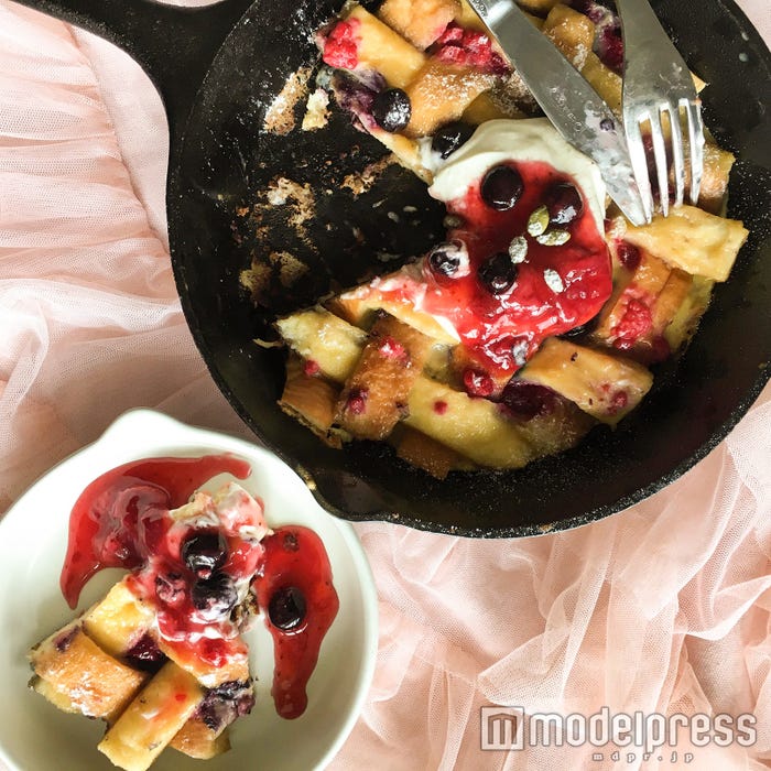 パン耳で編み編みベリーフレンチトースト/画像提供:柏原歩