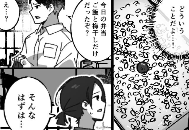 夫「今日の弁当“ご飯”だけだった」妻「そんなはず…」直後⇒消えたおかずの【真相】に背筋が凍ったワケ