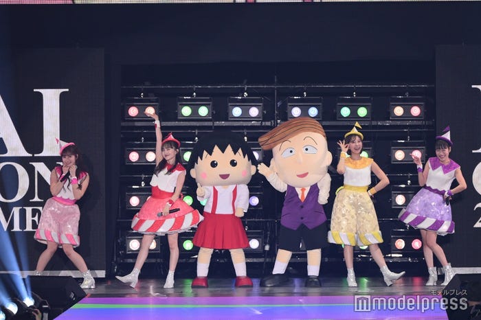 ももいろクローバーZ、まる子、花輪クン(C)モデルプレス