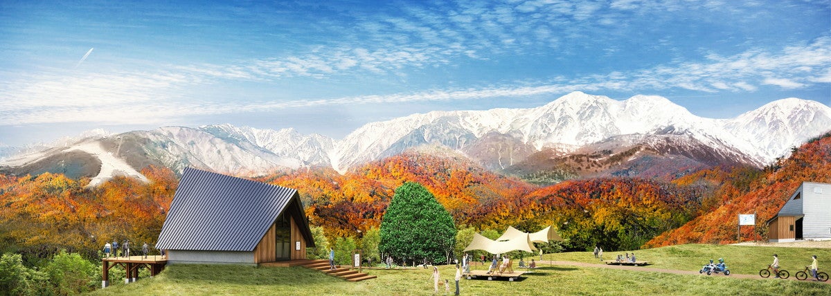 長野「白馬ヒトトキノモリ」標高1,100mの展望エリアが2021年秋誕生、ティーラテ＆スコーン専門店も