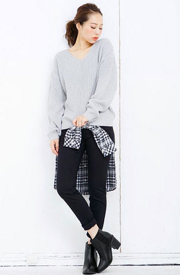 太ヒールサイドゴアブーツ「神戸レタス」3290円(税込)/画像提供:神戸レタス