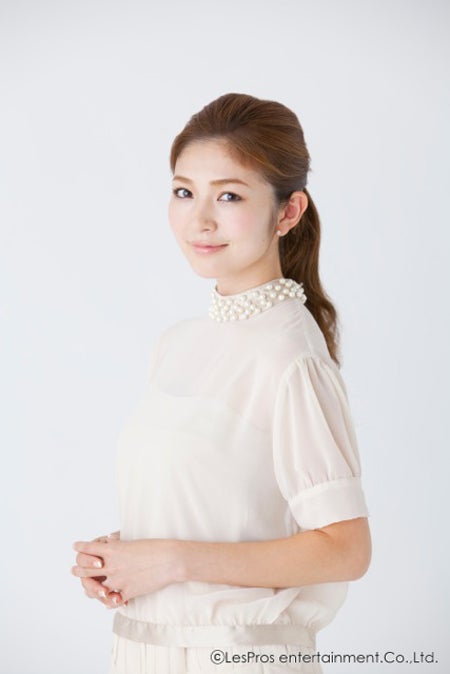 田中順也選手との結婚を発表した宇井愛美／(c)LesPros Entertainment Co., Ltd.
