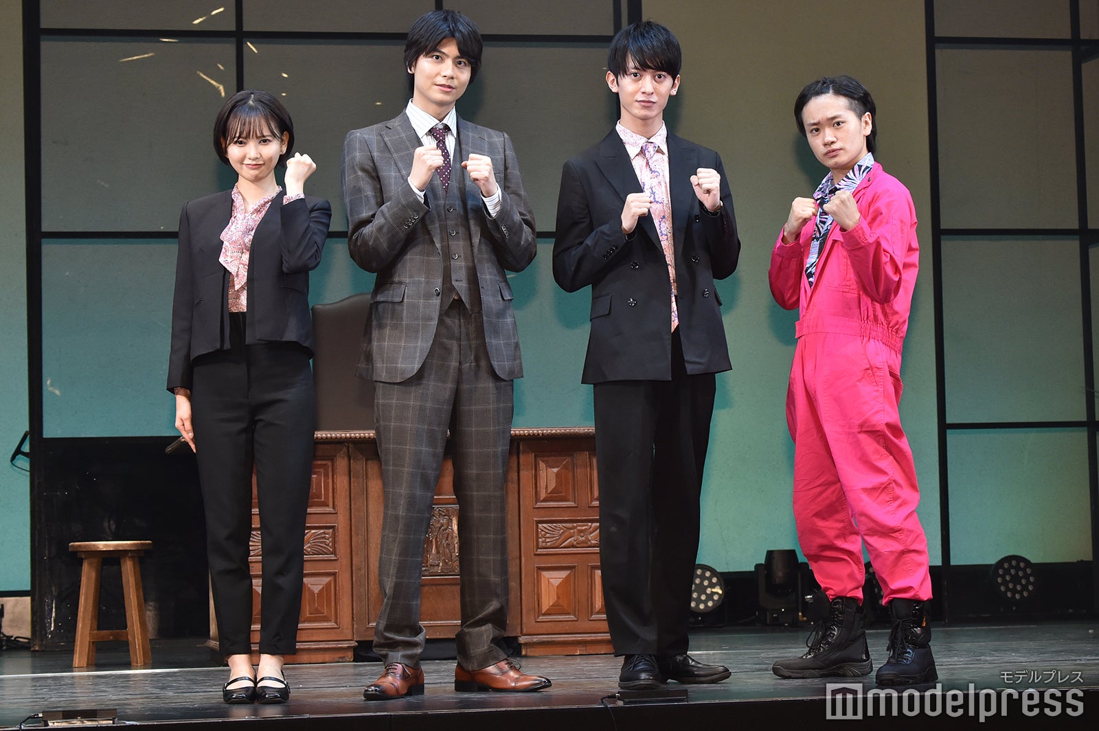（左から）兒玉遥、多和田任益、菊池修司、鳥越裕貴 （C）モデルプレス