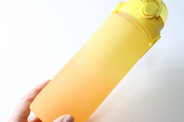 ダイソーのお洒落なストロー付き取っ手付水筒（800mL）