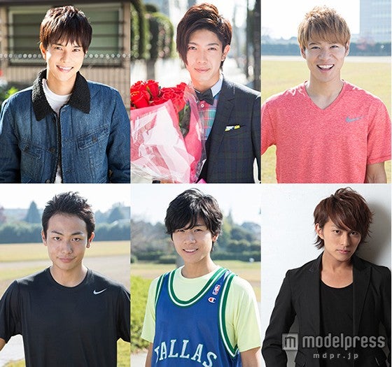 BOYS AND MEN（上段左から）水野勝、田村侑久、辻本達規、（下段左から）田中俊介、吉原雅斗、小林豊