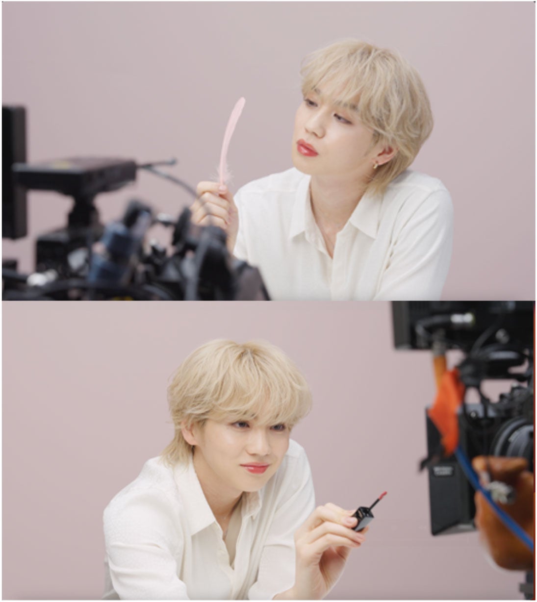 吉野北人／「今日の気分はどっち？」篇メイキングより（提供写真）