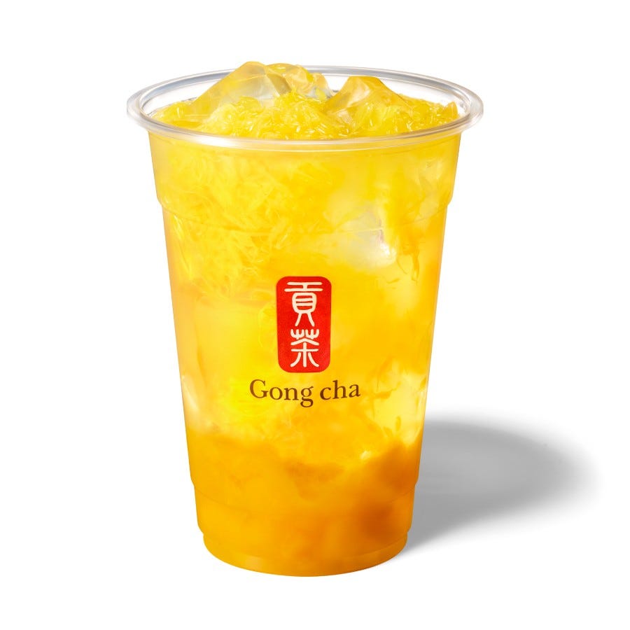 ゴンチャ新作「FRESH マンゴー&オレンジ」たっぷり果肉で果物を頬ばるかのような飲みごたえ