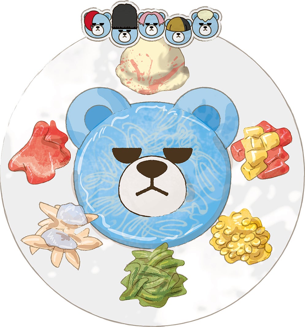 混ぜて食べるKRUNKパスタ 1,700円（税込）／画像提供：東京ジョイポリス